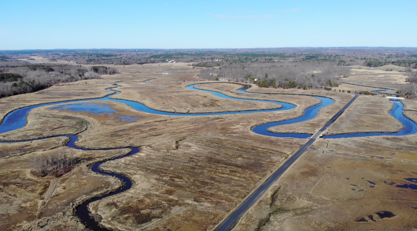 Old Town Hill marsh from above