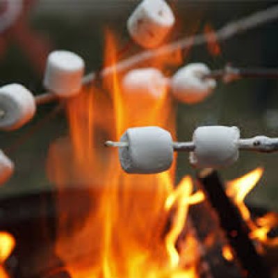 toasting marshmallows