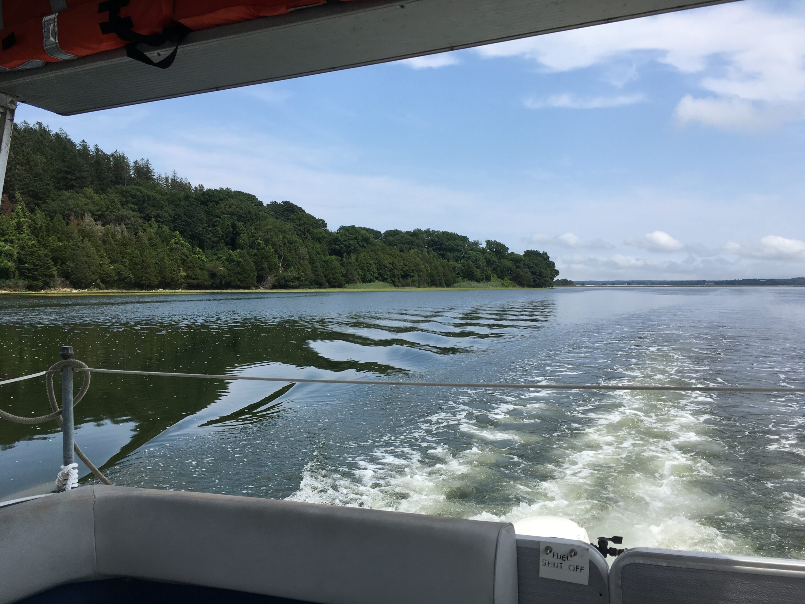 View of the water during a Castle Neck Boat Tour