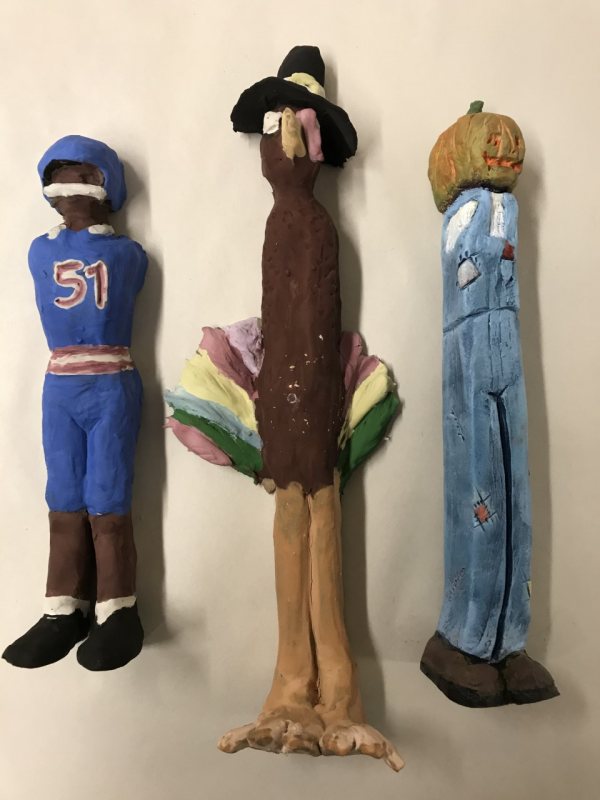 Thanksgiving Clay Folklore Dolls