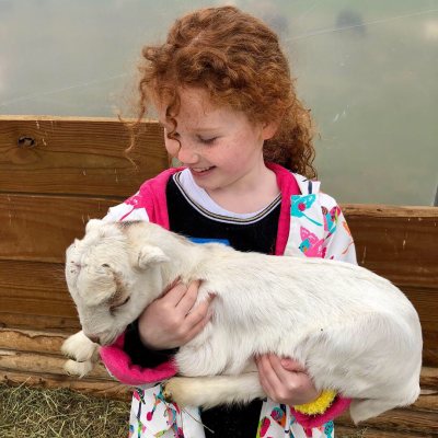 Girl with goat