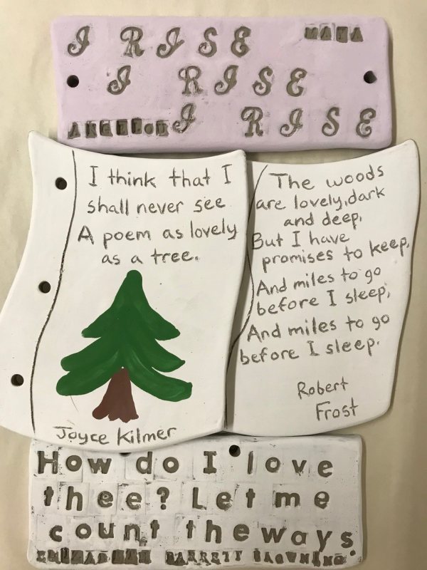 Clay Poetry Pages and Signs Workshop