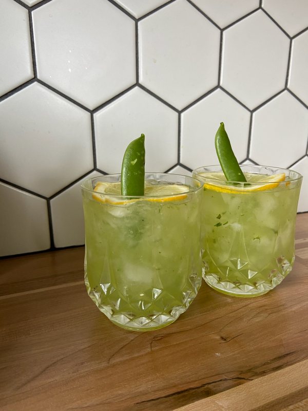 snap pea cocktail