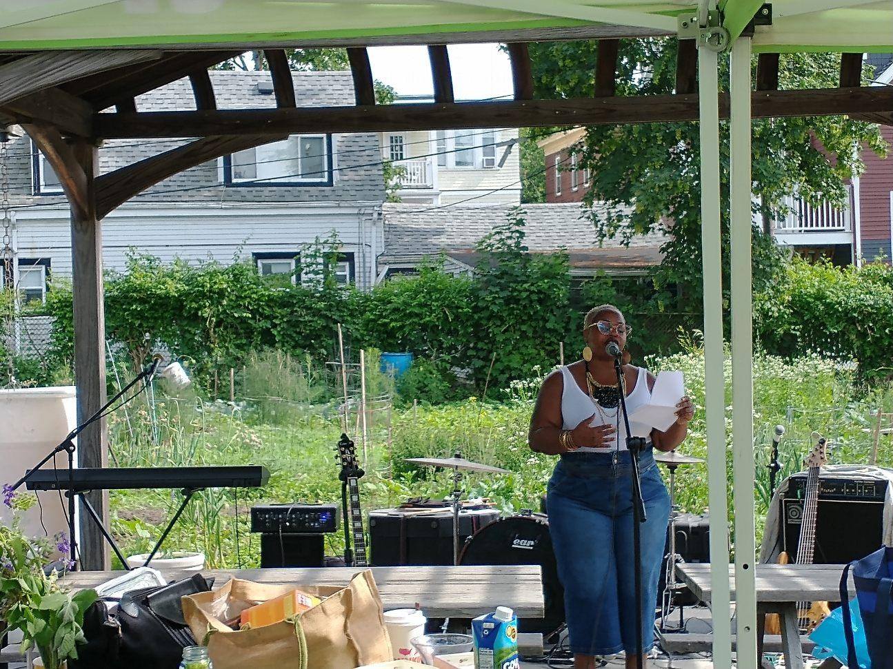 Natasha Nicole Speaking at Nightingale Garden