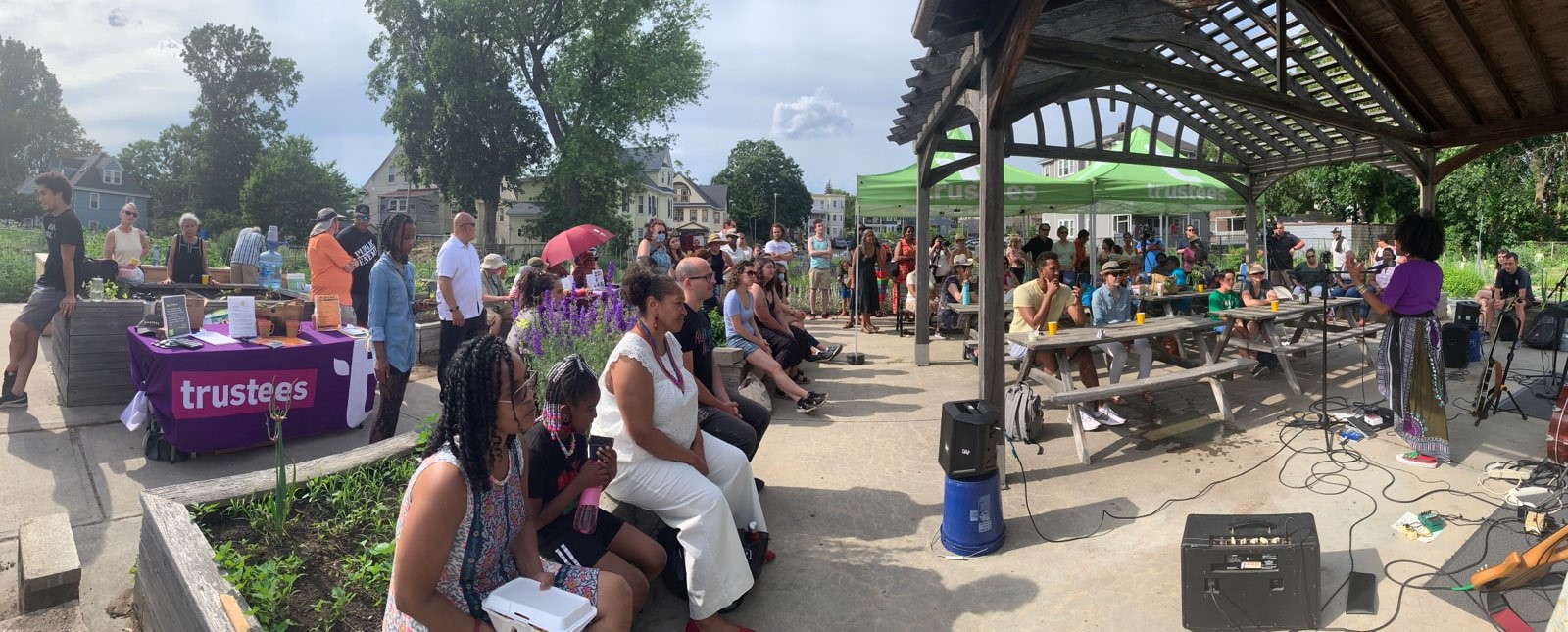Juneteenth event attendees at Nightingale Community Garden
