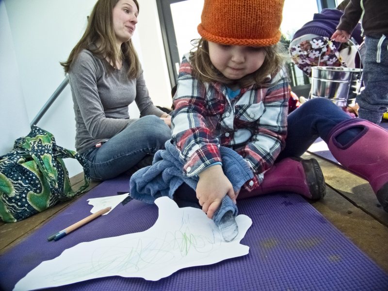 ARTfull play pond watercolor icicles