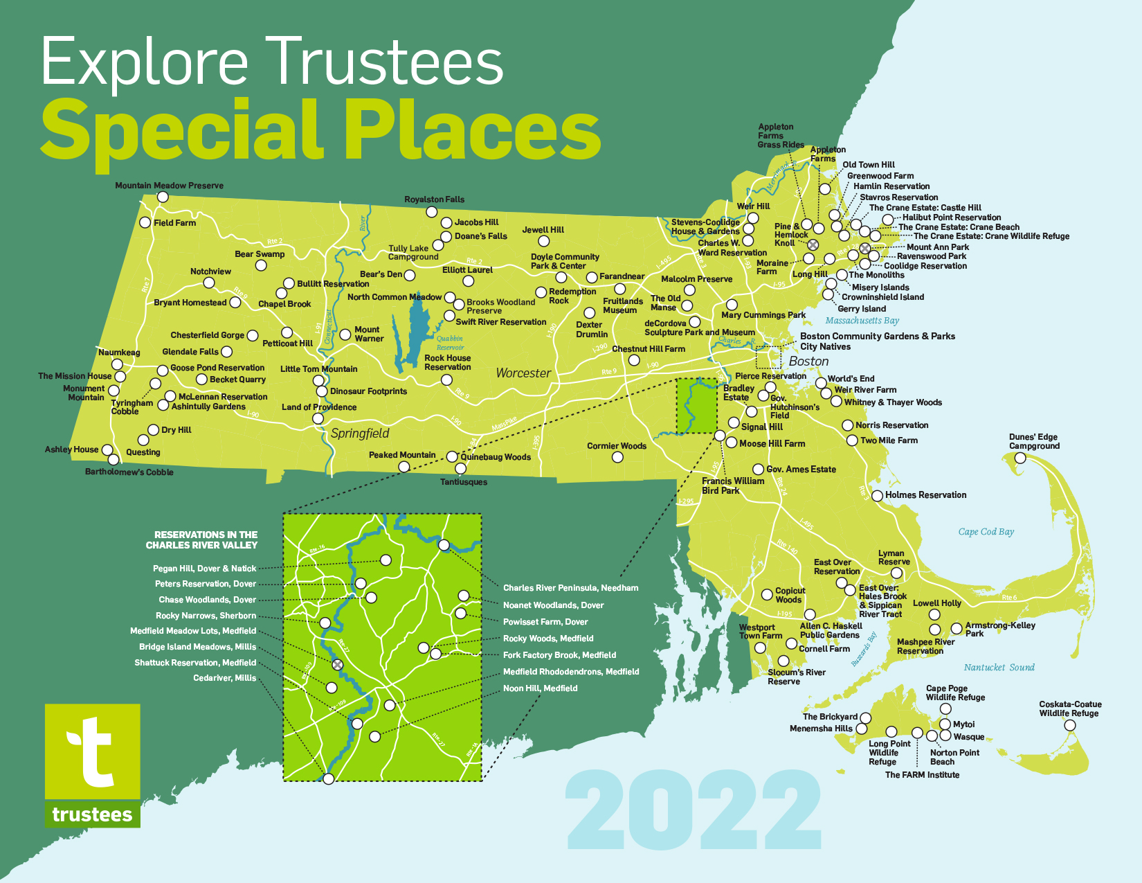 Explore Trustees Special Places. Statewide map of Trustees properties with checkboxes