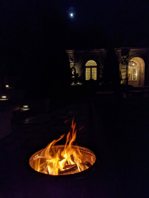 Firepit at night