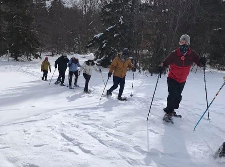 Snowshoeing at Notchview