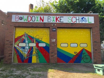 bowdoin bike mural