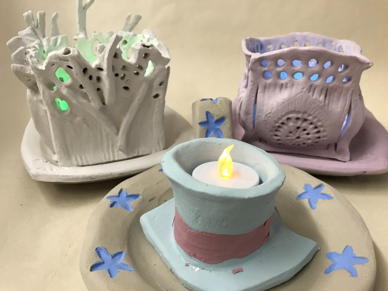 Clay Candle Lanterns