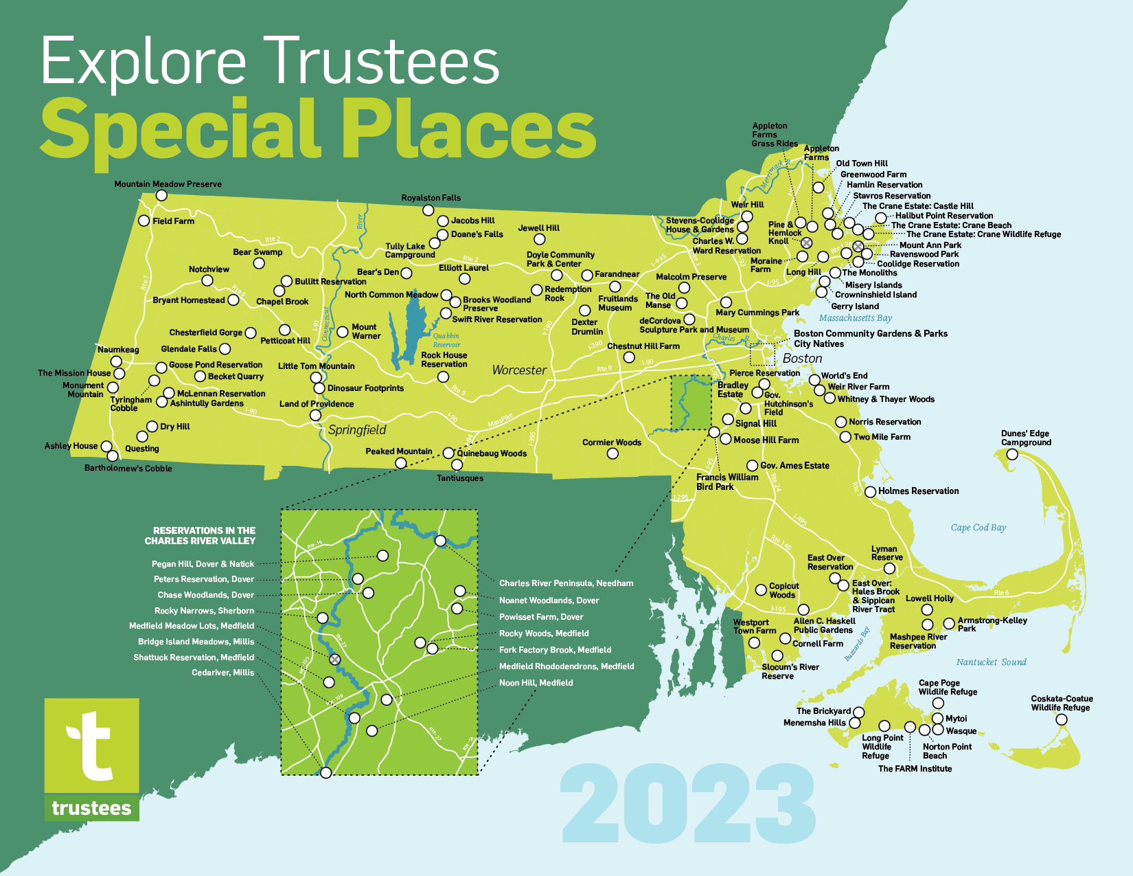 Explore Trustees Special Places 2023 Map
