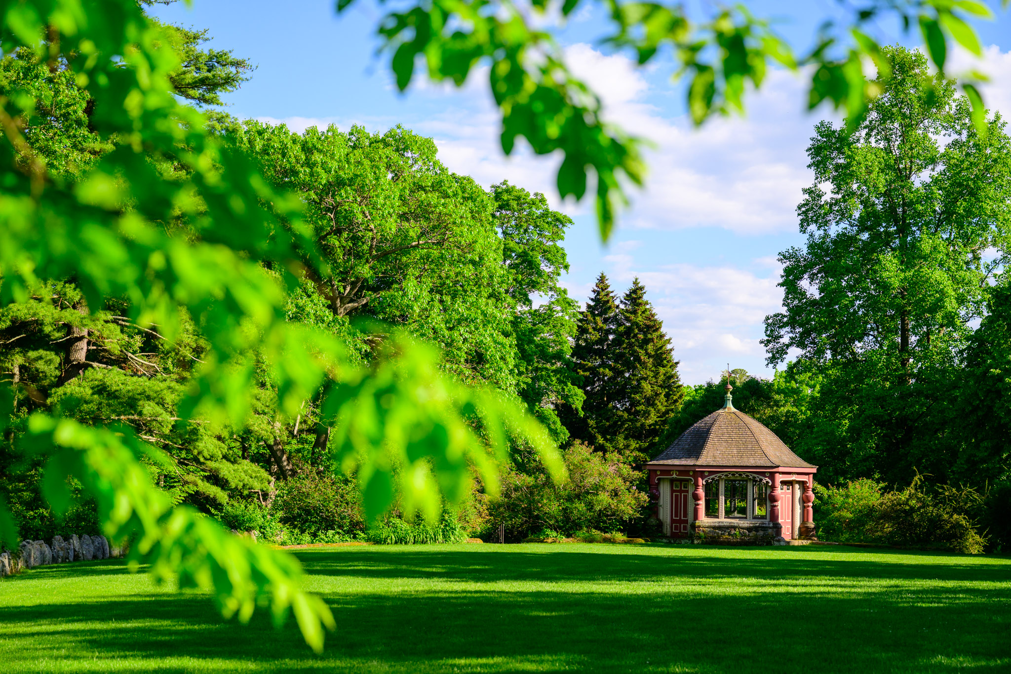 Moraine Farm's Olmstead pavilion