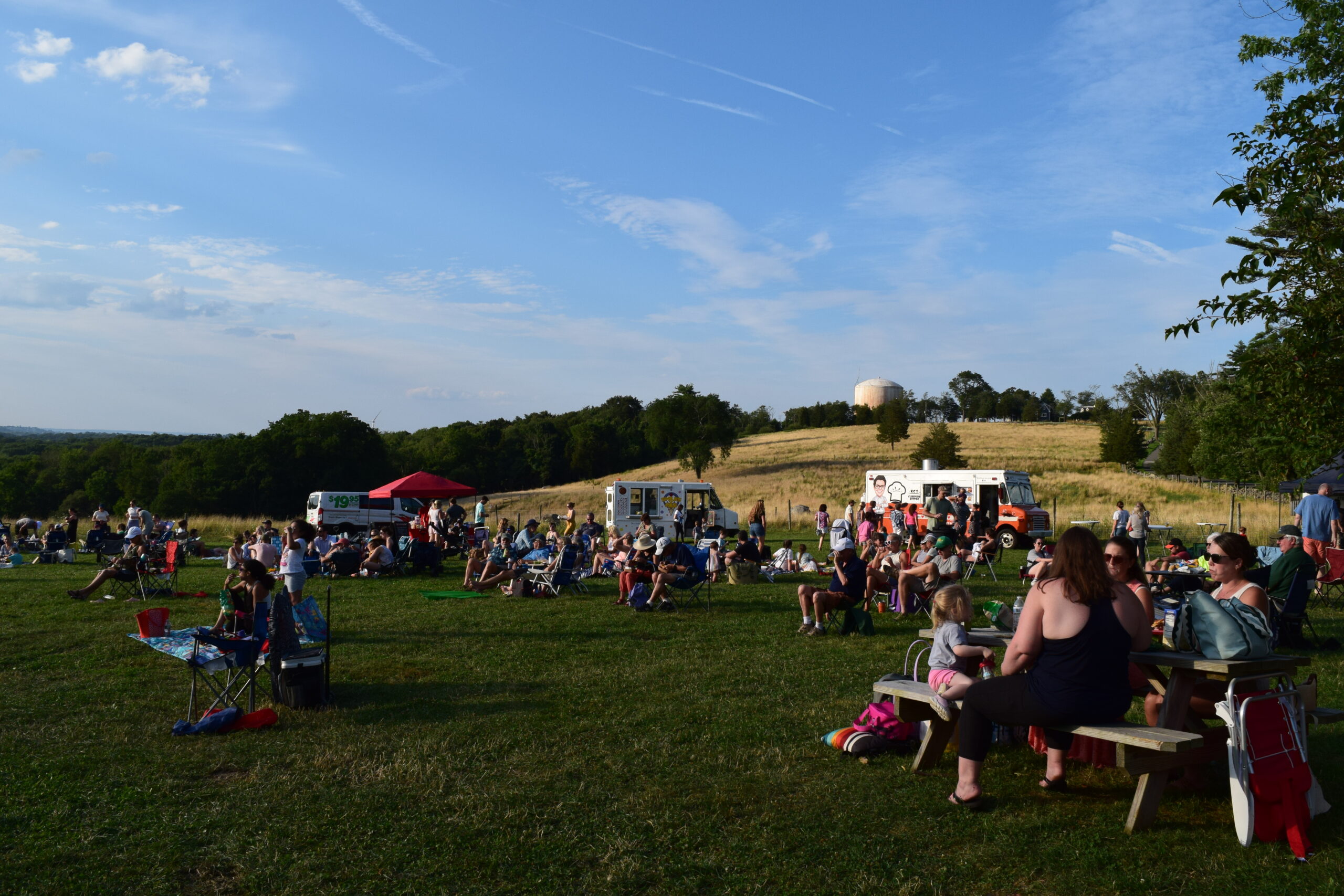 Concertgoers at Weir River Farm