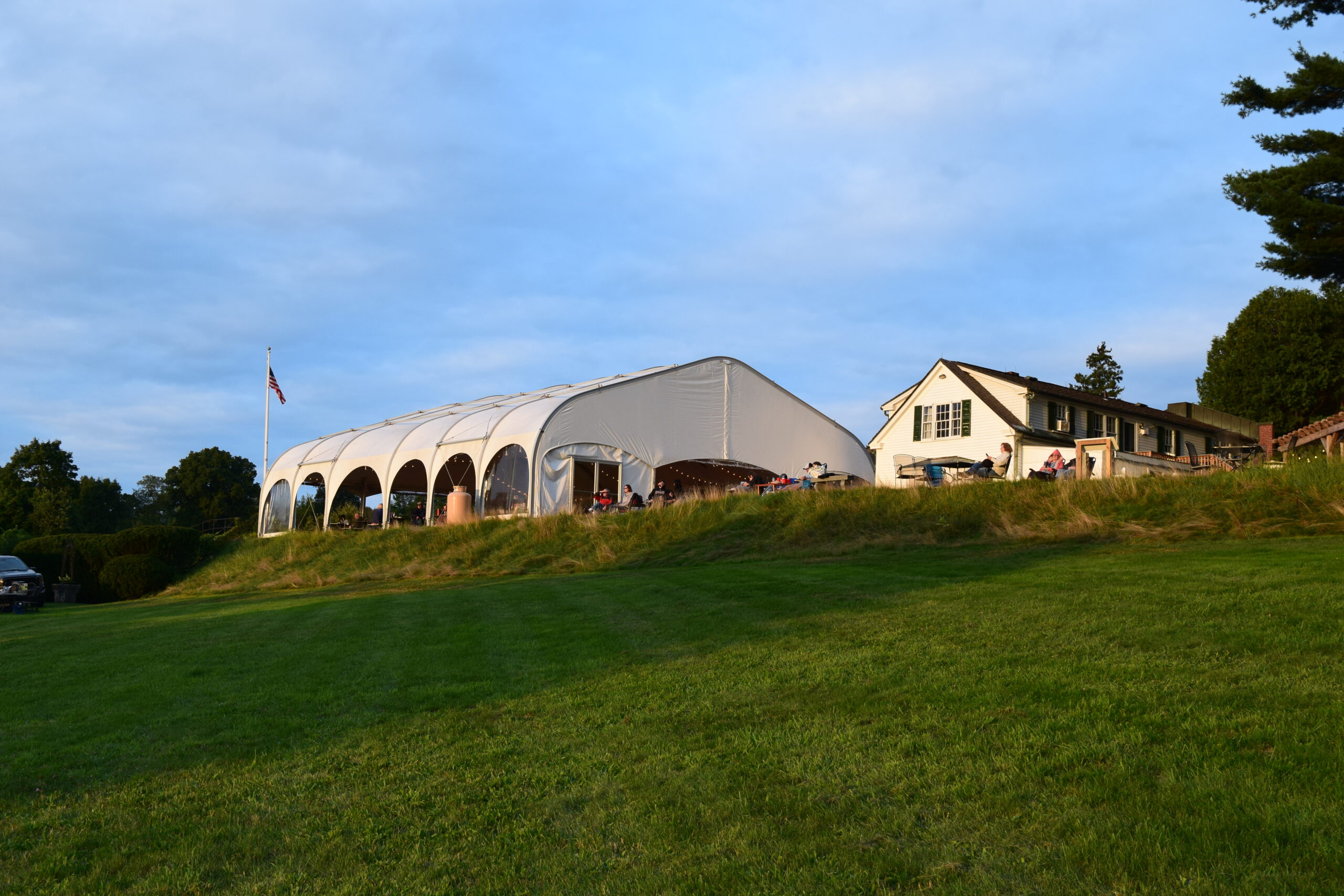 The tent at Fruitlands Museum