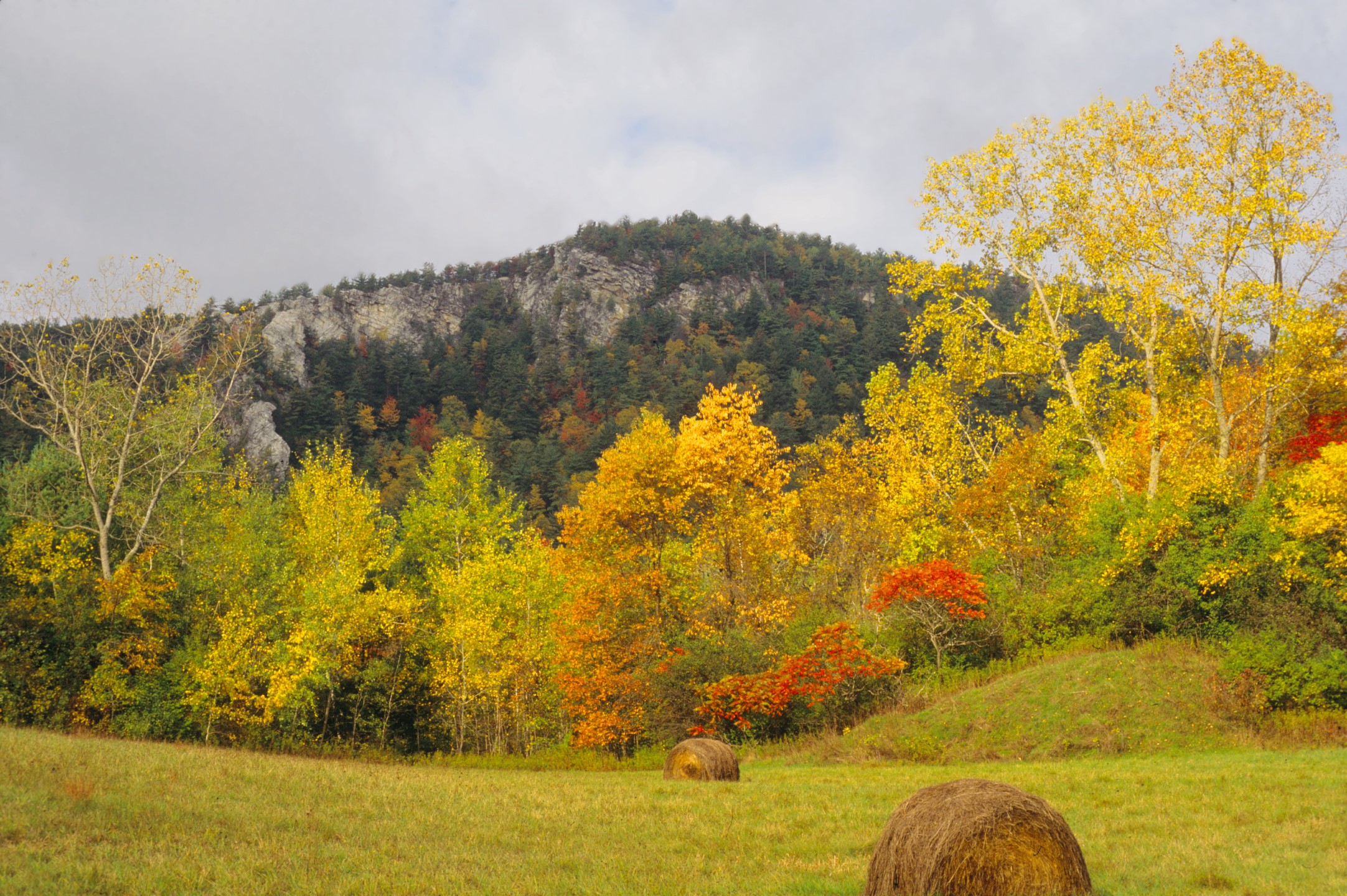 Monument Mountain with fall foliage