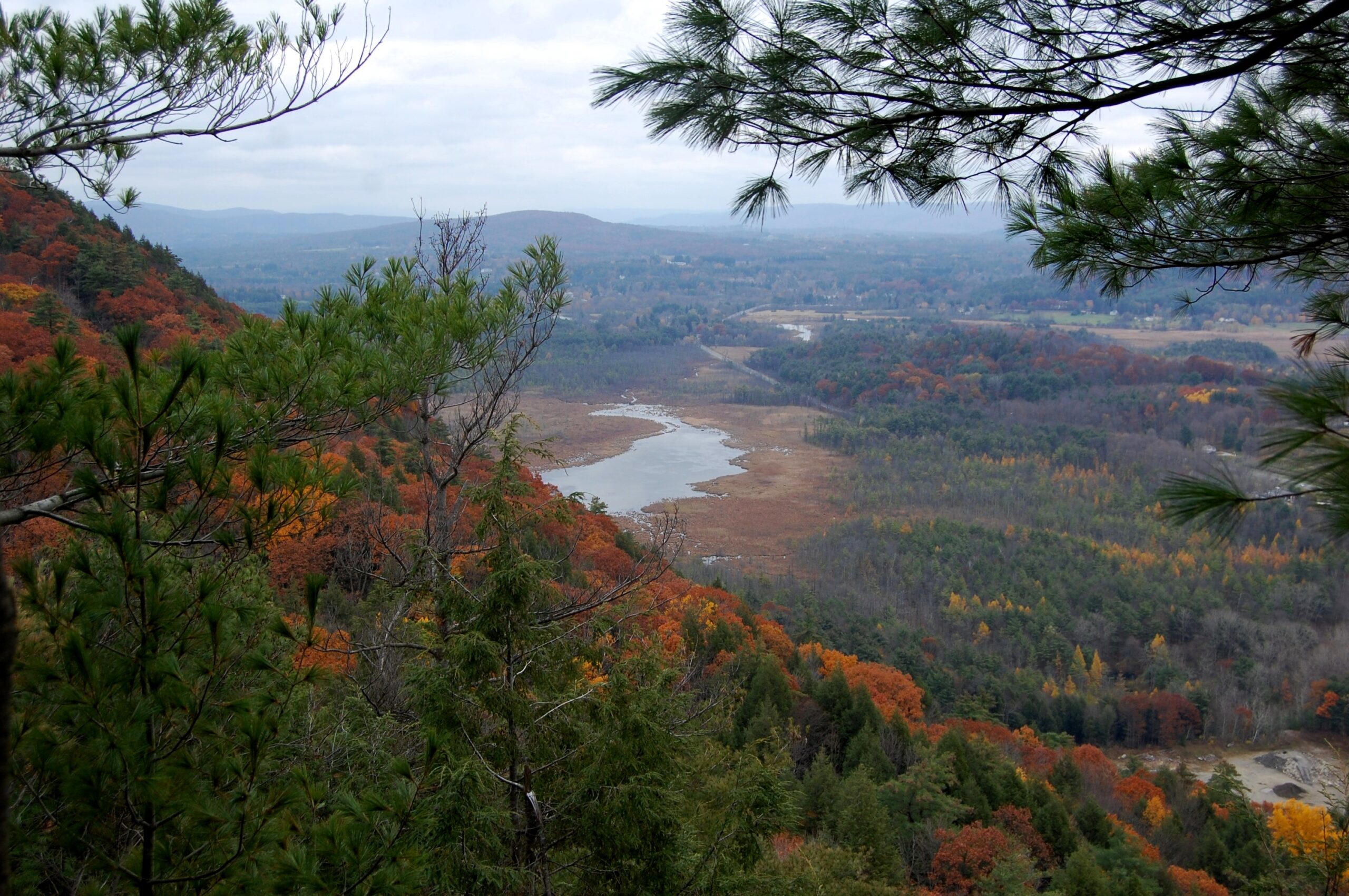 View from a Monument Mountain vista during autumn.