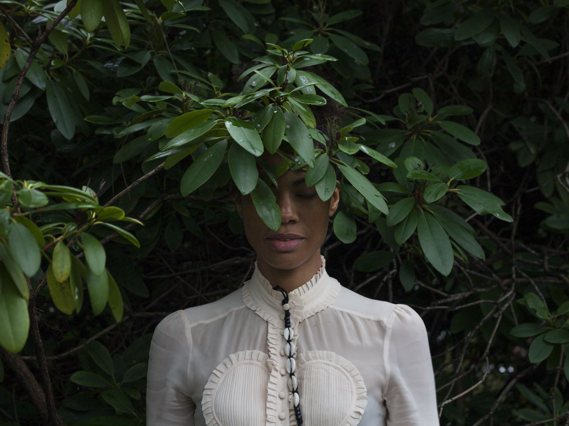 Zohra Opoku (b. 1976, lives and works in Accra, Ghana), Rhododendron from Self-Portraits series, 2016-ongoing, wood, aluminum composite, Courtesy of the artist and Mariane Ibrahim (Chicago, Paris, Mexico City).