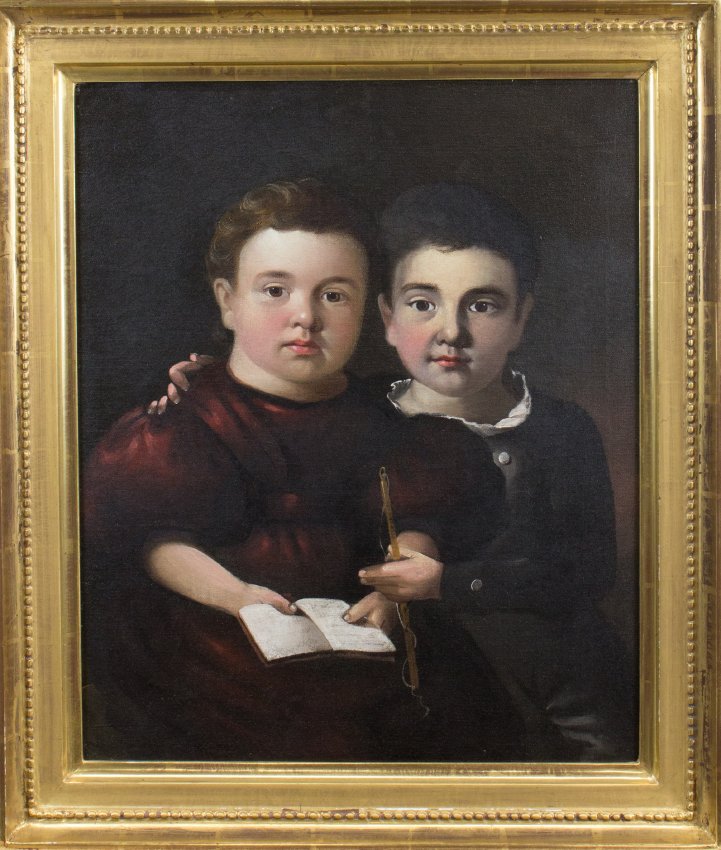 William Matthew Prior (1806-1873), Ross Clark Prior and Gilbert Stuart Prior, ca. 1830. Oil on canvas. Fruitlands Museum, The Trustees of Reservations, FM.G.1946.247.