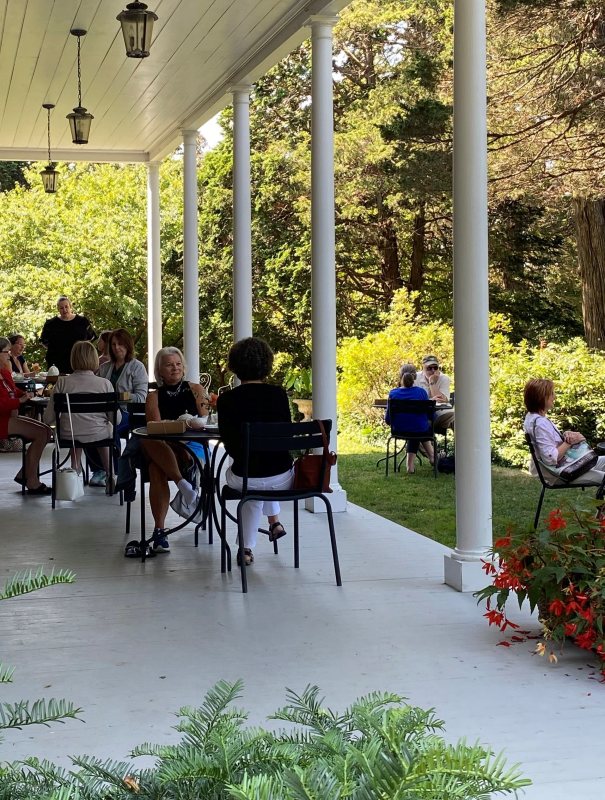 pastries on the porch