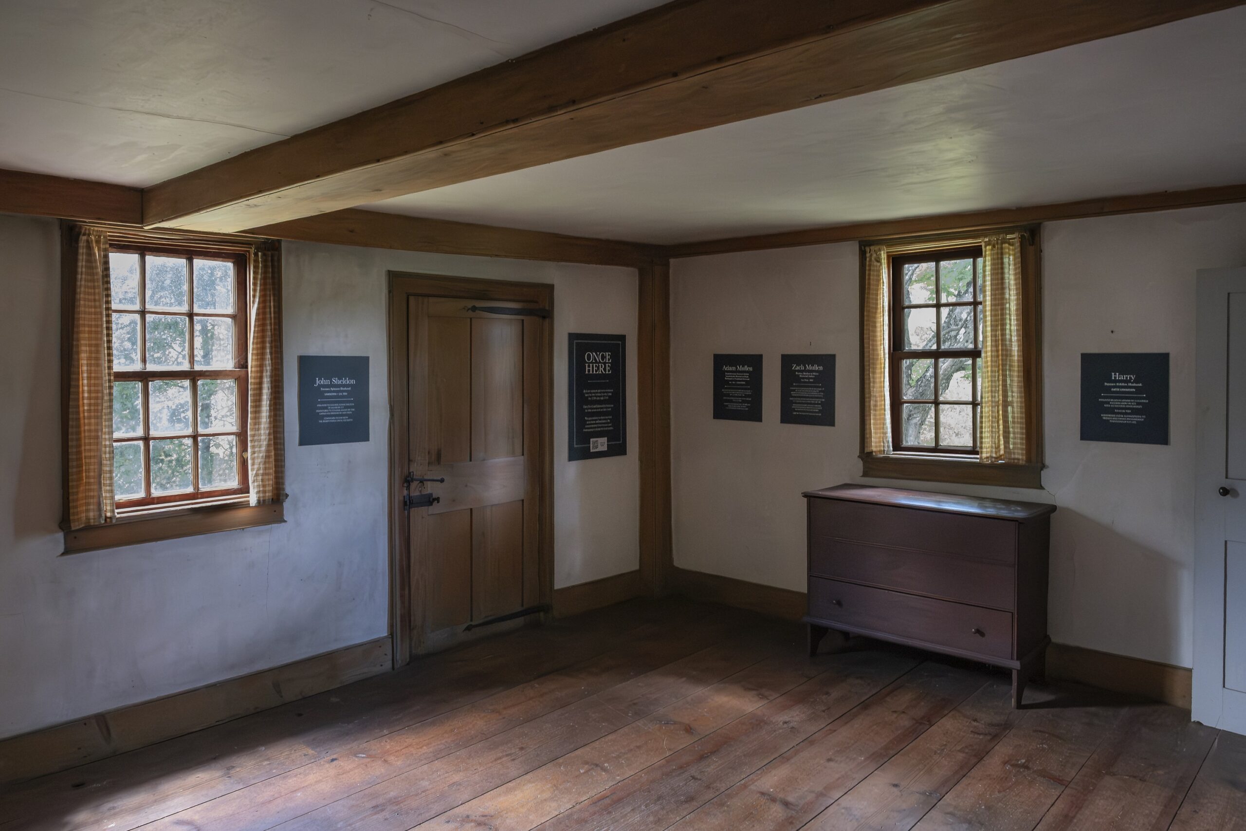 Inside the Elizabeth Freeman Room at the Ashley House in Sheffield, MA.