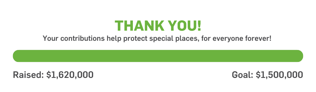 Together we've exceeded our $1.5 million goal! Your continued support helps us restore this property.