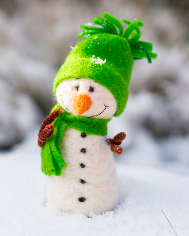 Felted Snowman