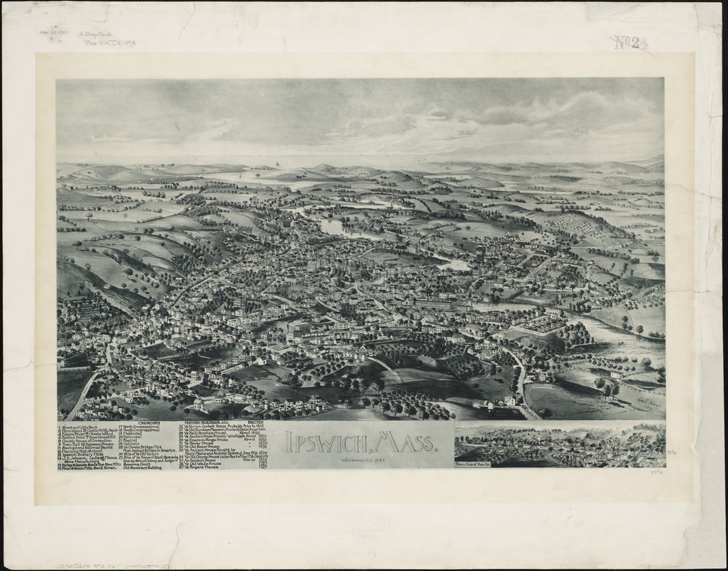 Map of Ipswich by George E. Norris (1893). Courtesy of the Boston Public Library's Norman B. Leventhal Map & Education Center Collection.