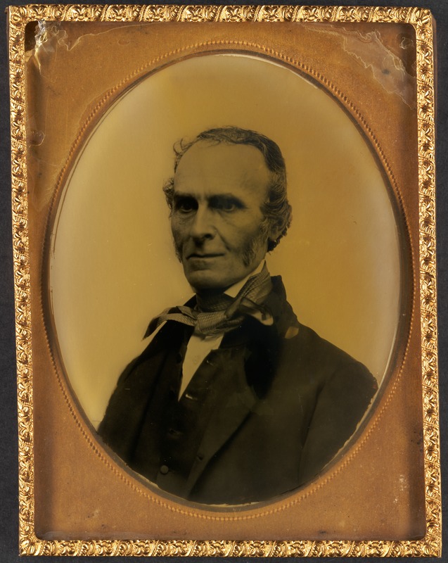 John Greenleaf Whittier portrait. Image courtesy of the Boston Public Library's Cased Photograph Collection.
