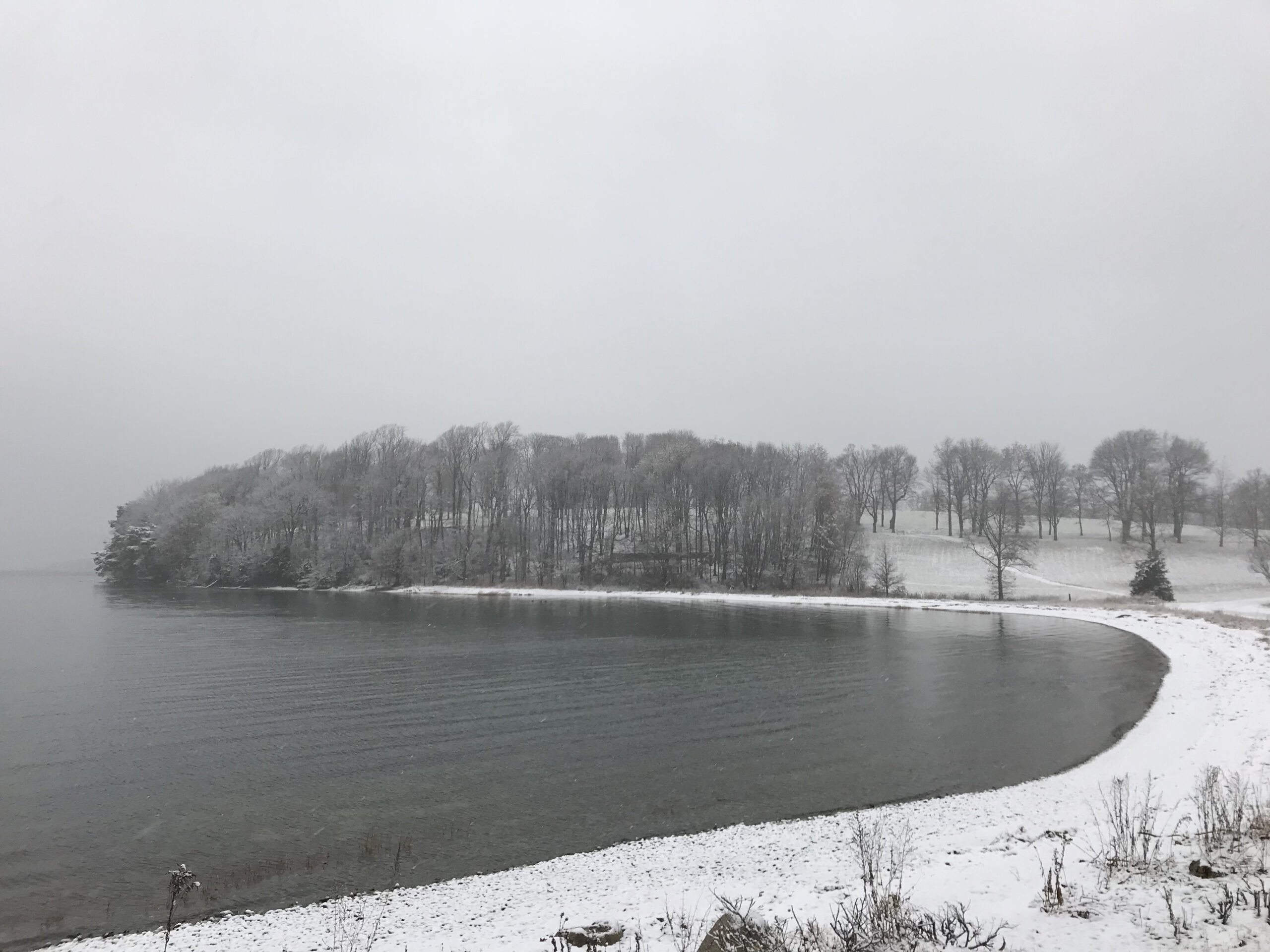 World's End in Hingham covered in snow