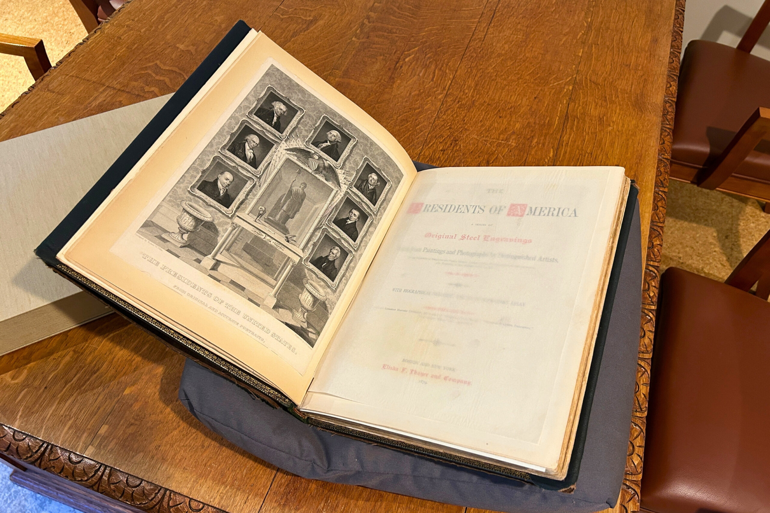 “The Presidents of America” (1879) housed with the Appleton Farms collection at the Archives & Research Center.