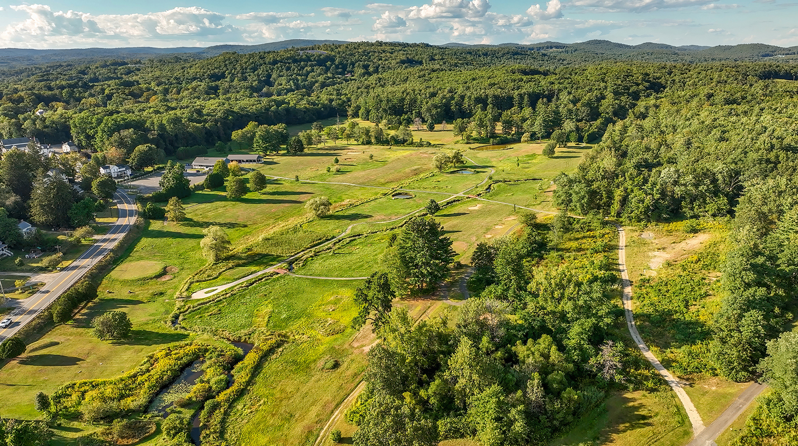An aerial of Beaver Brook