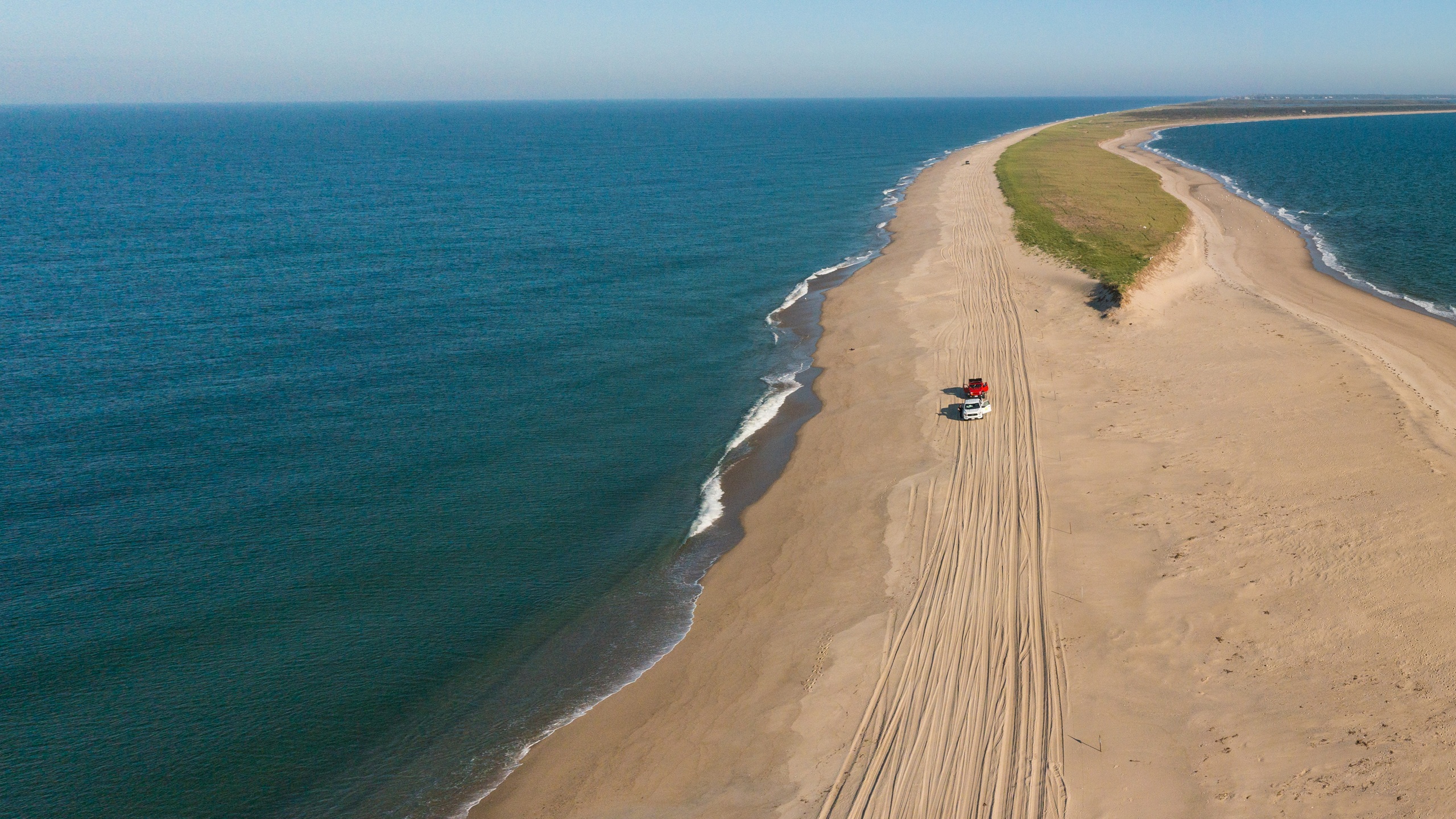 Aerial view of Coskata-Coatue Wildlife Refuge