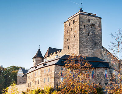 A castle in the fall