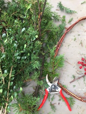 wreath making