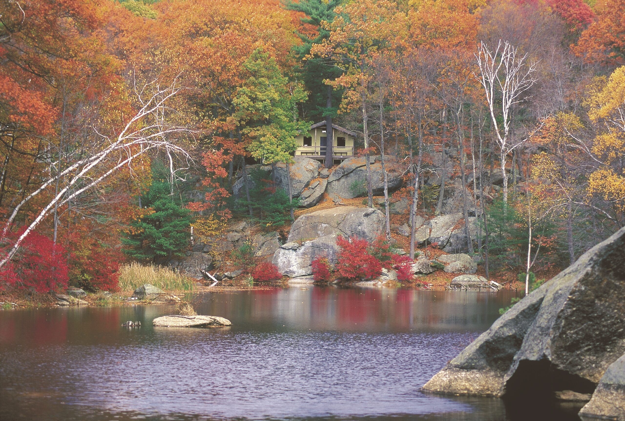 Rock House Reservation in the Fall